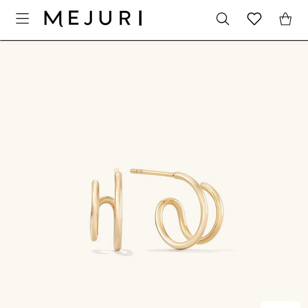Mejuri 14K gold earrings